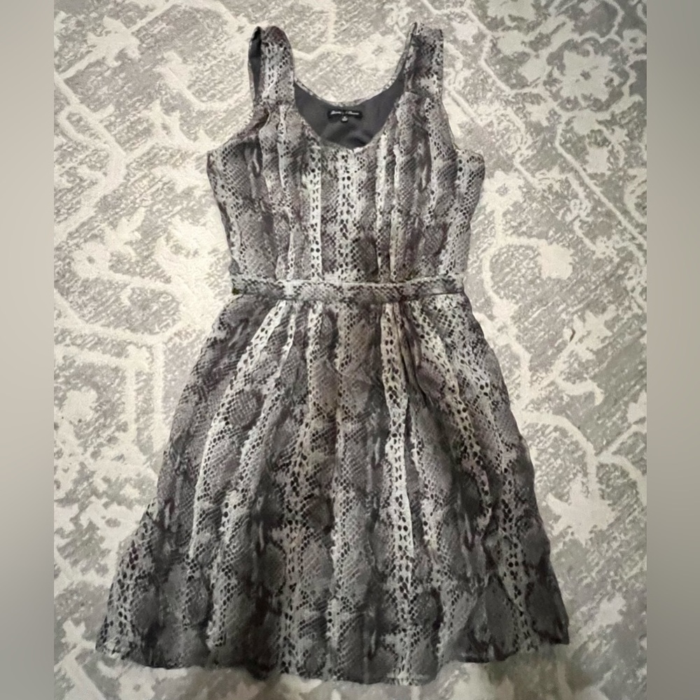 Snakeskin cocktail dress